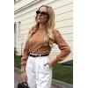 Zeagoo Womens Sweaters Fall 2026 Dressy Casual Long Sleeve Shirts Ribbed Knit Winter Outfits Puff Pullover Jumper Tops(A Khaki)