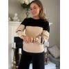 Zeagoo Womens Sweaters Fall 2026 Dressy Casual Long Sleeve Shirts Ribbed Knit Winter Outfits Puff Pullover Jumper Tops(B Black Khaki)