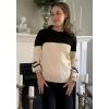 Zeagoo Womens Sweaters Fall 2026 Dressy Casual Long Sleeve Shirts Ribbed Knit Winter Outfits Puff Pullover Jumper Tops(B Black Khaki)