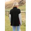 Zeagoo Womens Turtleneck Sweater Fall Fashion 2025 Long Sleeve Chunky Knitted Pullover Color Block Trendy Jumper Top(Brick-red)