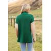Zeagoo Womens Turtleneck Sweater Fall Fashion 2025 Long Sleeve Chunky Knitted Pullover Color Block Trendy Jumper Top(Green)