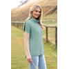 Zeagoo Womens Turtleneck Sweater Fall Fashion 2025 Long Sleeve Chunky Knitted Pullover Color Block Trendy Jumper Top(Green)