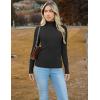 Zeagoo Women’s Turtleneck Sweaters 2026 Fall Fitted Long Sleeve Pullover Sweater Ribbed Knit Basic Tops(Black)
