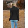Zeagoo Women’s Turtleneck Sweaters 2026 Fall Fitted Long Sleeve Pullover Sweater Ribbed Knit Basic Tops(Black)