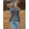 Zeagoo Women’s Turtleneck Sweaters 2026 Fall Fitted Long Sleeve Pullover Sweater Ribbed Knit Basic Tops(Light Grey)