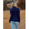 Zeagoo Women’s Turtleneck Sweaters 2026 Fall Fitted Long Sleeve Pullover Sweater Ribbed Knit Basic Tops(Navy)