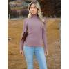 Zeagoo Women’s Turtleneck Sweaters 2026 Fall Fitted Long Sleeve Pullover Sweater Ribbed Knit Basic Tops(Taro)