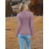 Zeagoo Women’s Turtleneck Sweaters 2026 Fall Fitted Long Sleeve Pullover Sweater Ribbed Knit Basic Tops(Taro)