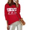 Zeagoo Sweaters for Women Fall Outfits Trendy 2025 Long Sleeve Shirts Bussiness Casual Knit Pullover Sweater Tops(Christmas Red)
