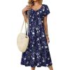 Floral Blue White