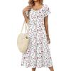 Floral White Red