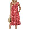 Red White Floral