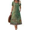 Boho Green Floral