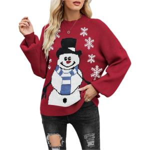 Zeagoo Sweaters for Women Fall Fashion 2025 Trendy Long Sleeve Turtleneck Pullover Lantern Knit Sweater Tops(Sd19)