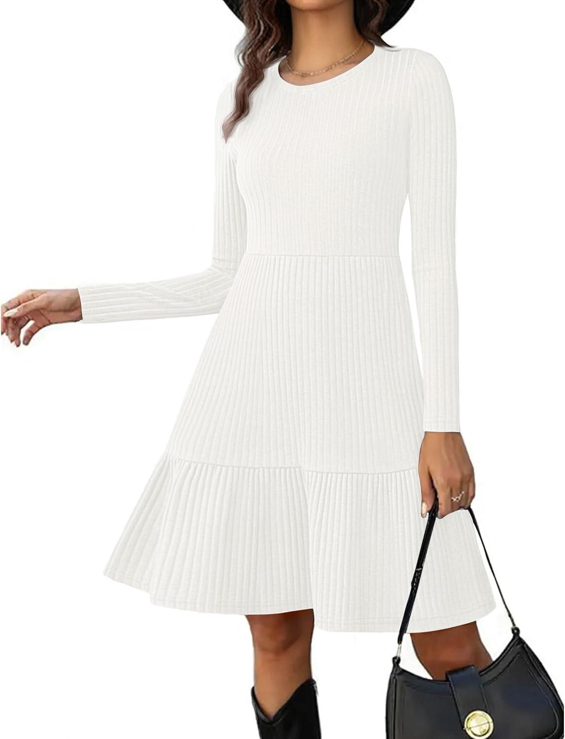 imageZeagoo Summer Dresses for Women 2025 Cotton Button Down Short Sleeve Tshirt Dresses Casual Mini Beach DressWhite