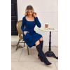 ZEAGOO Women Dresses Spring Fall 2026 Sweater Dress Long Sleeve Casual Knit Dresses with Pockets(Navy Blue)