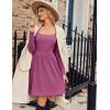 ZEAGOO Women Dresses Spring Fall 2026 Sweater Dress Long Sleeve Casual Knit Dresses with Pockets(Purple)