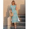 ZEAGOO Women Summer Dress Casual Beach Dress Floral Maxi Split Long Dress 2026 Vacation Dress(01 Green)