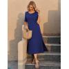 ZEAGOO Women Summer Dress Casual Beach Dress Floral Maxi Split Long Dress 2026 Vacation Dress(01 Navy)