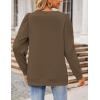 Zeagoo Christmas Long Sleeve Shirts for Women Winter 2025 Ladies Tops and Blouses Casual Fashion Clothing(Khaki)