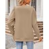 Zeagoo Christmas Long Sleeve Shirts for Women Winter 2025 Ladies Tops and Blouses Casual Fashion Clothing(Light Brown)