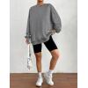 Zeagoo Christmas Sweatshirt for Women Crewneck Christmas Tree Long Sleeve Shirt Xmas Holiday Party Pullover Sweater Tops(Grey)