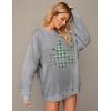 Zeagoo Christmas Sweatshirt for Women Crewneck Christmas Tree Long Sleeve Shirt Xmas Holiday Party Pullover Sweater Tops(Grey-christmas Tree)