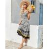 Zeagoo Dresses for Women 2026 Casual Summer Midi Sleeveless Dress A Line Crewneck Beach Vacation Tank Sundresses with Pockets(Bohemian-pa26)