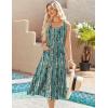 Zeagoo Dresses for Women 2026 Casual Summer Midi Sleeveless Dress A Line Crewneck Beach Vacation Tank Sundresses with Pockets(Green-cx259)