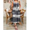 Zeagoo Dresses for Women 2026 Casual Summer Midi Sleeveless Dress A Line Crewneck Beach Vacation Tank Sundresses with Pockets(White-black Pattern-zr231)