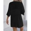 Zeagoo Lightweight Summer Cardigan for Women Short Sleeve V Neck Crochet Kimonos Loose Open Front Hollow Out Cover Ups(Black)