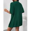 Zeagoo Lightweight Summer Cardigan for Women Short Sleeve V Neck Crochet Kimonos Loose Open Front Hollow Out Cover Ups(Green)