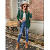 Zeagoo Long Sleeve Plaid Shirt for Women Button Down Shirts Buffalo Shackets Business Casual Blouses(Green 490)