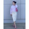 Zeagoo Striped Button Down Shirts for Women Casual Loose Long Sleeve Shirts Business Work Tunic Top