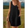 Zeagoo Summer Dress for Women Sleeveless Tank Dress with Pockets Casual Short A Line Dress Crewneck Sundress 2025(Black)