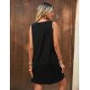 Zeagoo Summer Dress for Women Sleeveless Tank Dress with Pockets Casual Short A Line Dress Crewneck Sundress 2025(Black)