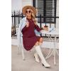 Zeagoo Summer Dresses for Women 2025 Cotton Button Down Short Sleeve Tshirt Dresses Casual Mini Beach Dress(0-wine Red)