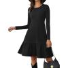 Zeagoo Summer Dresses for Women 2025 Cotton Button Down Short Sleeve Tshirt Dresses Casual Mini Beach Dress(Black)