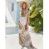 Zeagoo Summer Dresses for Women 2026 Black Long Maxi Sundresses Loose Split Wrinkle-Free Beach Travel Vacation Clothes(Cx264)
