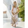 Zeagoo Summer Dresses for Women 2026 Black Long Maxi Sundresses Loose Split Wrinkle-Free Beach Travel Vacation Clothes(Cx264)