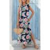 Zeagoo Summer Dresses for Women 2026 Black Long Maxi Sundresses Loose Split Wrinkle-Free Beach Travel Vacation Clothes(Hf60)