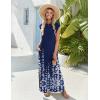 Zeagoo Summer Dresses for Women 2026 Black Long Maxi Sundresses Loose Split Wrinkle-Free Beach Travel Vacation Clothes(Sf119)