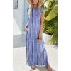 Zeagoo Summer Dresses for Women 2026 Black Long Maxi Sundresses Loose Split Wrinkle-Free Beach Travel Vacation Clothes(Zr21)