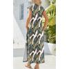 Zeagoo Summer Dresses for Women 2026 Black Long Maxi Sundresses Loose Split Wrinkle-Free Beach Travel Vacation Clothes(Zw792)