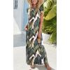 Zeagoo Summer Dresses for Women 2026 Black Long Maxi Sundresses Loose Split Wrinkle-Free Beach Travel Vacation Clothes(Zw792)