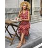 Zeagoo Summer Dresses for Women 2026 Sleeveless V Neck Casual Midi Tank Dress Beach Vacation Sundresses with Pockets(Bf284)