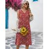 Zeagoo Summer Dresses for Women 2026 Sleeveless V Neck Casual Midi Tank Dress Beach Vacation Sundresses with Pockets(Bf284)