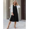 Zeagoo Summer Dresses for Women 2026 Sleeveless V Neck Casual Midi Tank Dress Beach Vacation Sundresses with Pockets(Black)