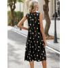 Zeagoo Summer Dresses for Women 2026 Sleeveless V Neck Casual Midi Tank Dress Beach Vacation Sundresses with Pockets(Jh601)