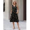 Zeagoo Summer Dresses for Women 2026 Sleeveless V Neck Casual Midi Tank Dress Beach Vacation Sundresses with Pockets(Jh601)